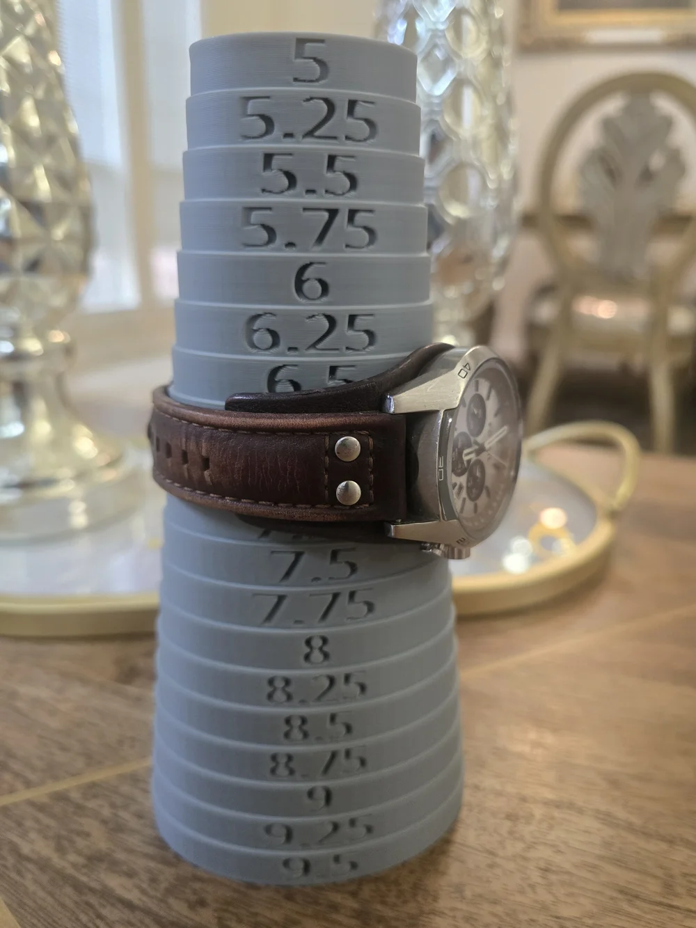 Fossil Men's Brown Leather Chronograph Watch